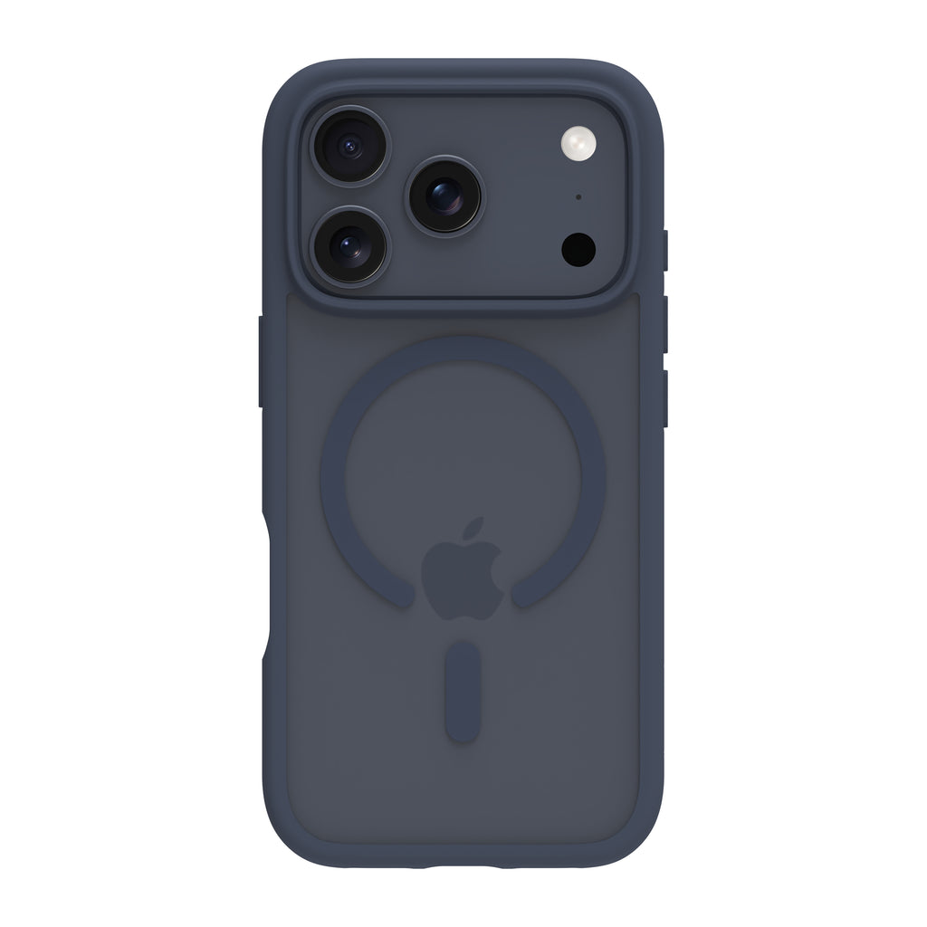 Coque iPhone 17 Pro MagSafe bleu transparent DBRAMANTE1928