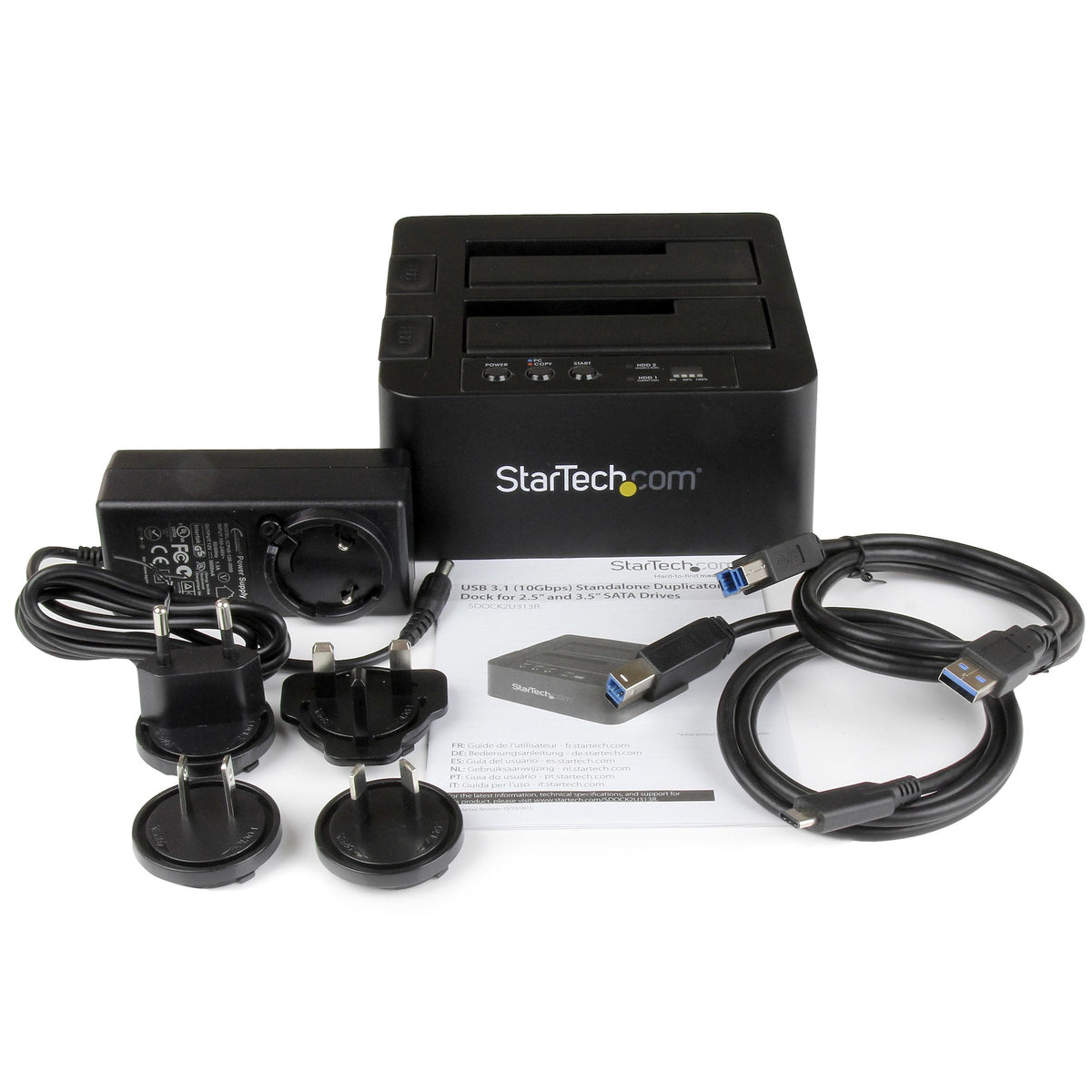 Duplicateur 2 baies SATA-300 StarTech | Clonage rapide