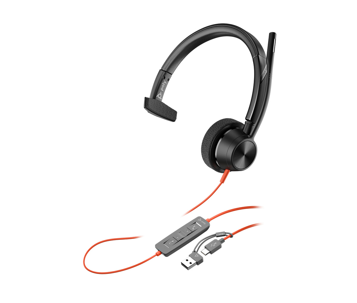 Poly Blackwire 3315 - Micro-casque filaire UC certifié