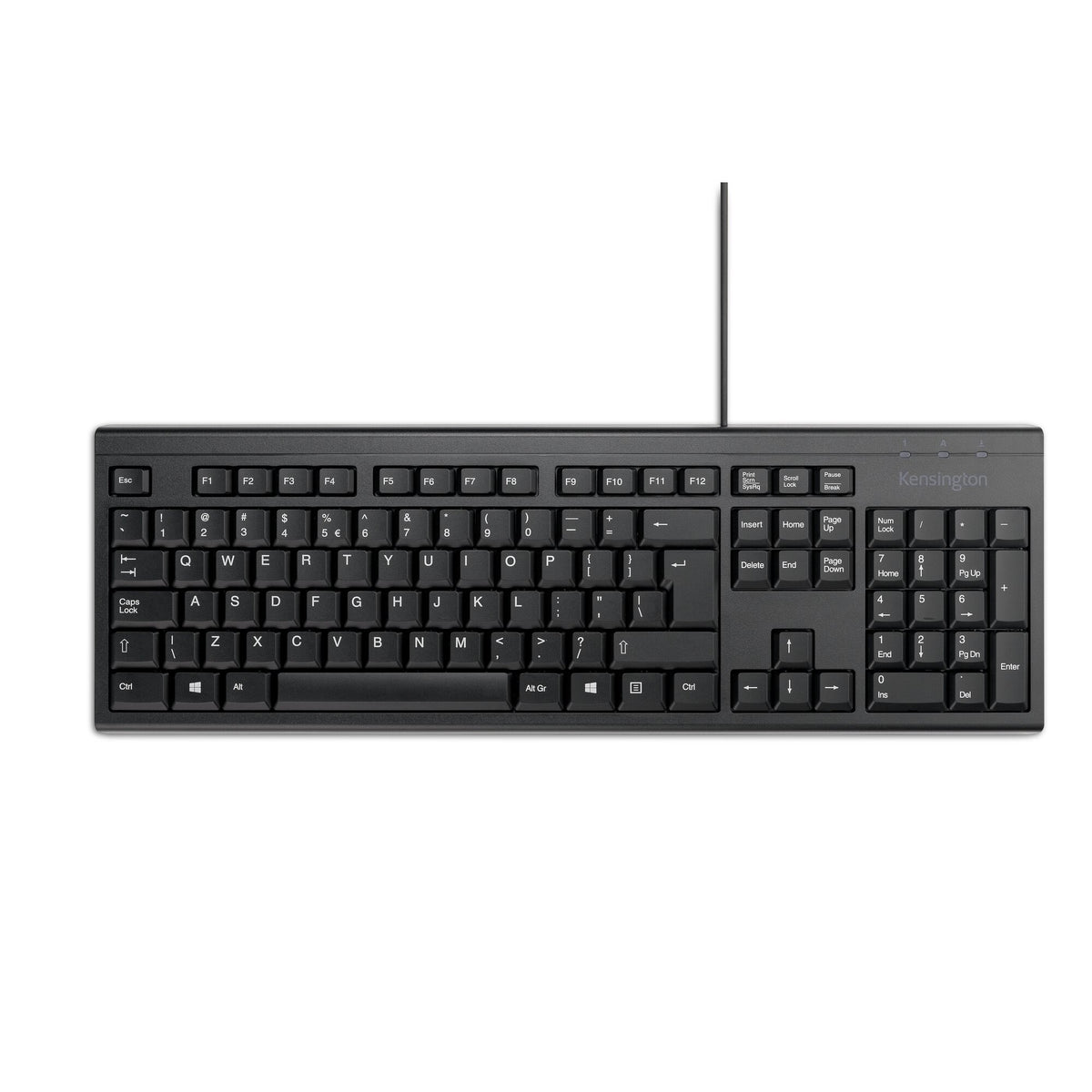 Clavier Kensington KB100 EQ AZERTY USB Noir - Full Size