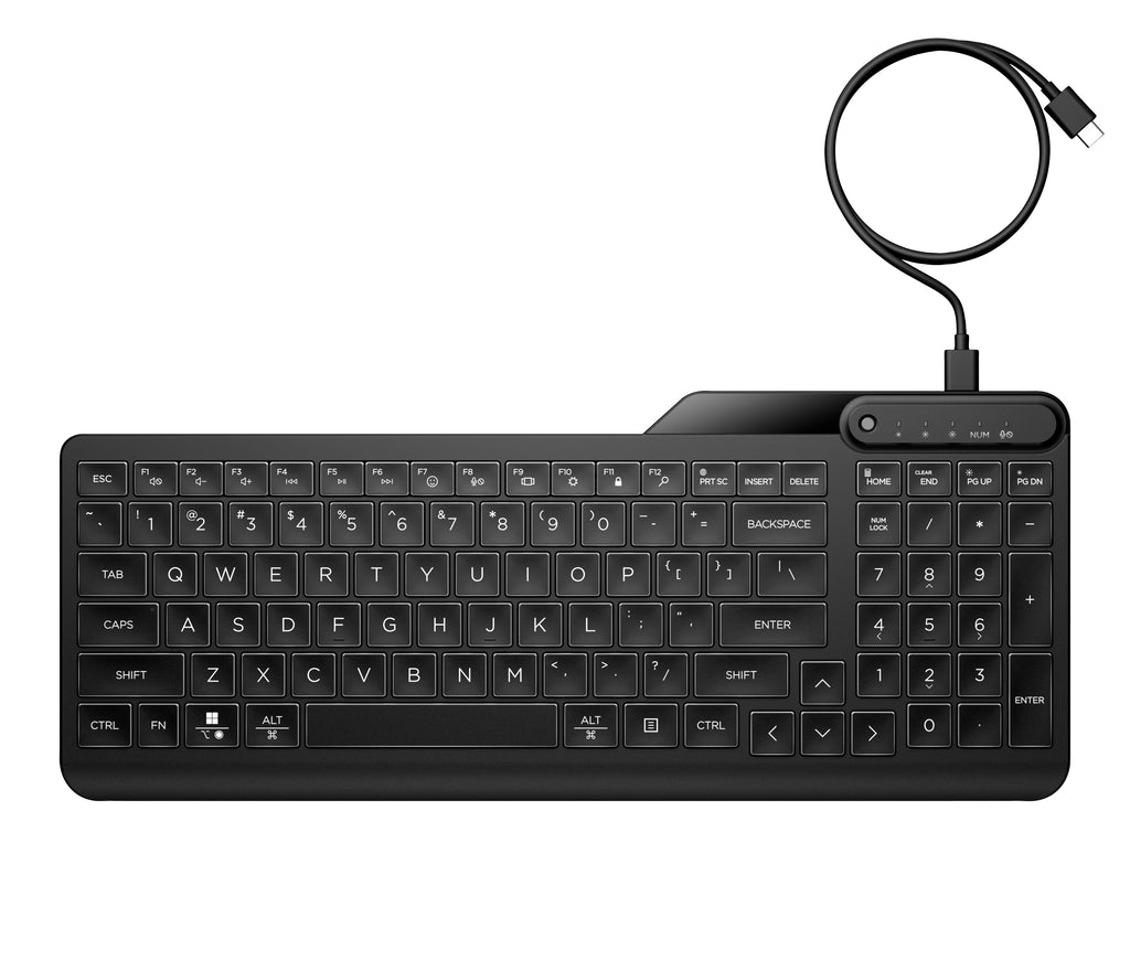 HP 400 Clavier compact rétroéclairé 12 touches programmables