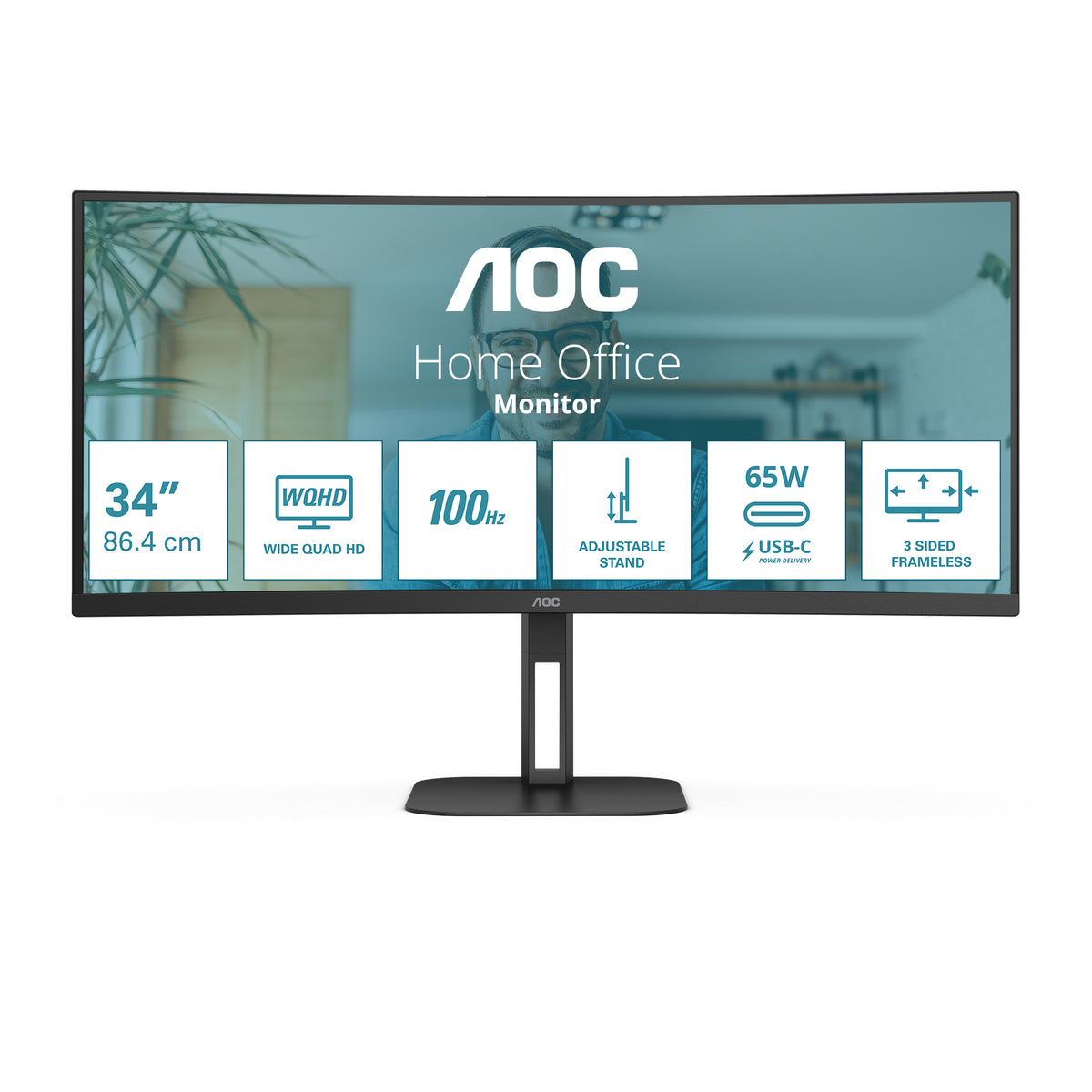 Écran incurvé AOC CU34V5C 34" WQHD 100Hz