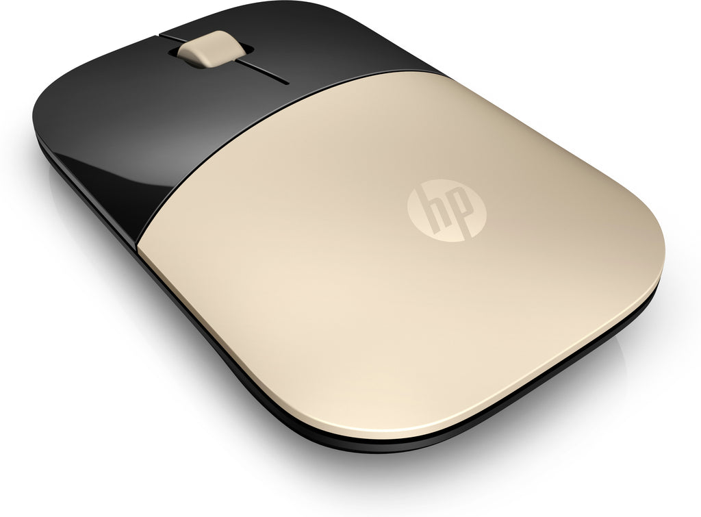 Souris sans fil HP Z3700 LED bleue or 2.4 GHz