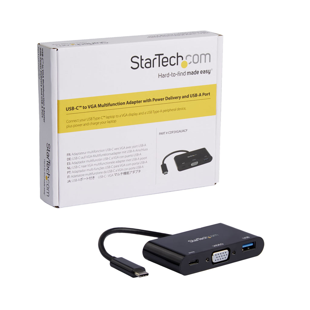 Convertisseur USB-C voyage Startech VGA/USB-A 60W