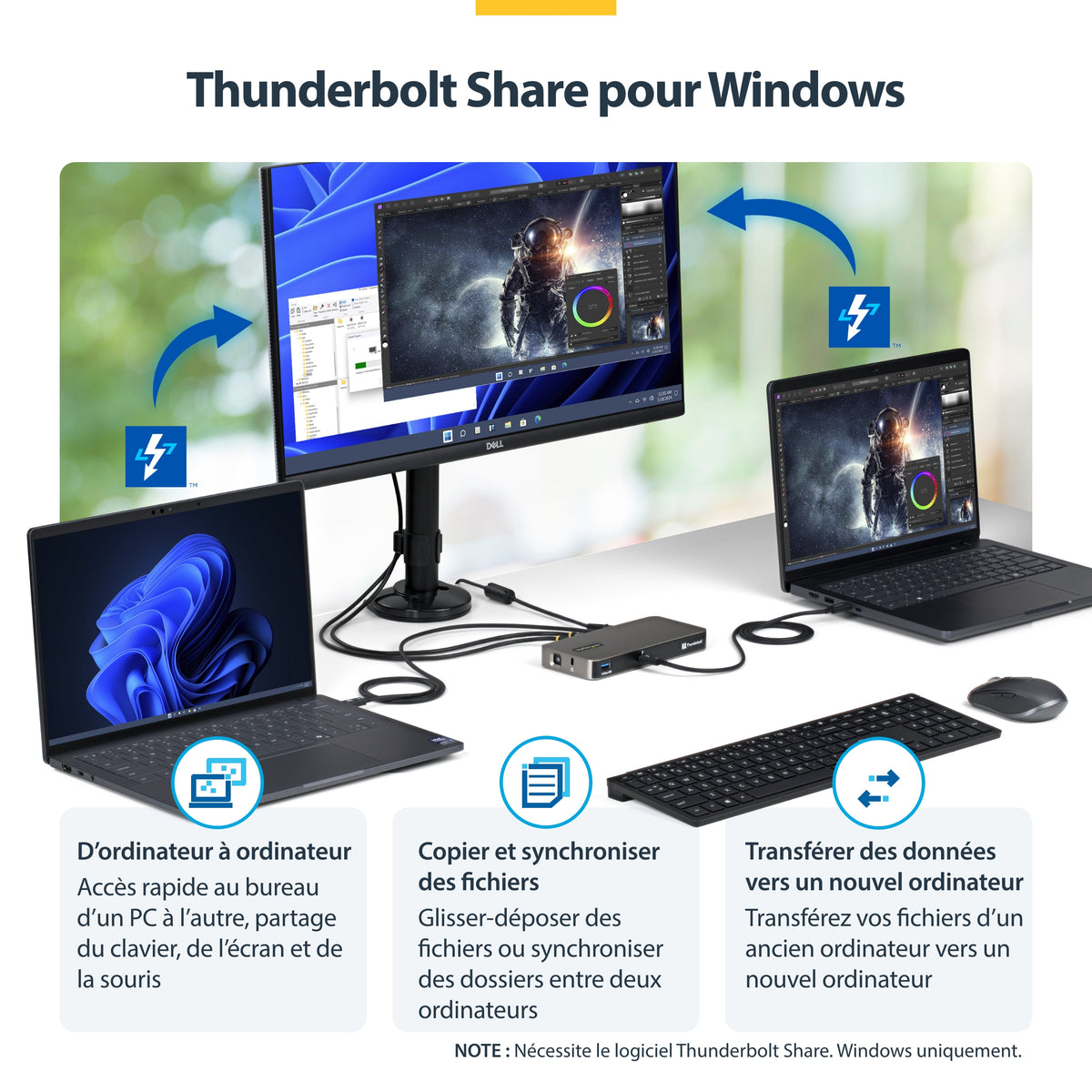 Station d'accueil Thunderbolt 5 Startech 140W
