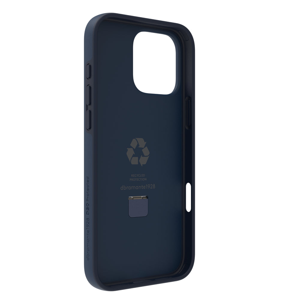 Coque iPhone 16 Pro Max D3O bleu béquille MagSafe