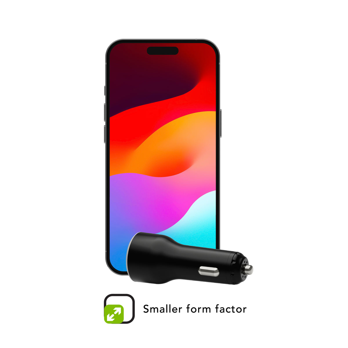 Adaptateur voiture 65W USB-C noir - DBRAMANTE1928