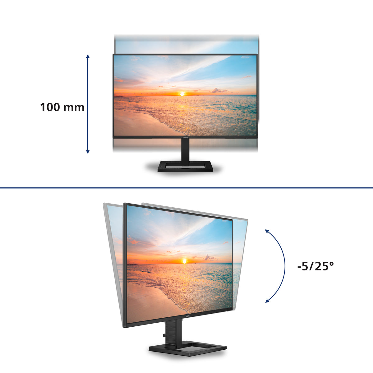 Philips Écran LED 27" QHD 100Hz - IPS - HDMI/USB-C - Haut-parleurs