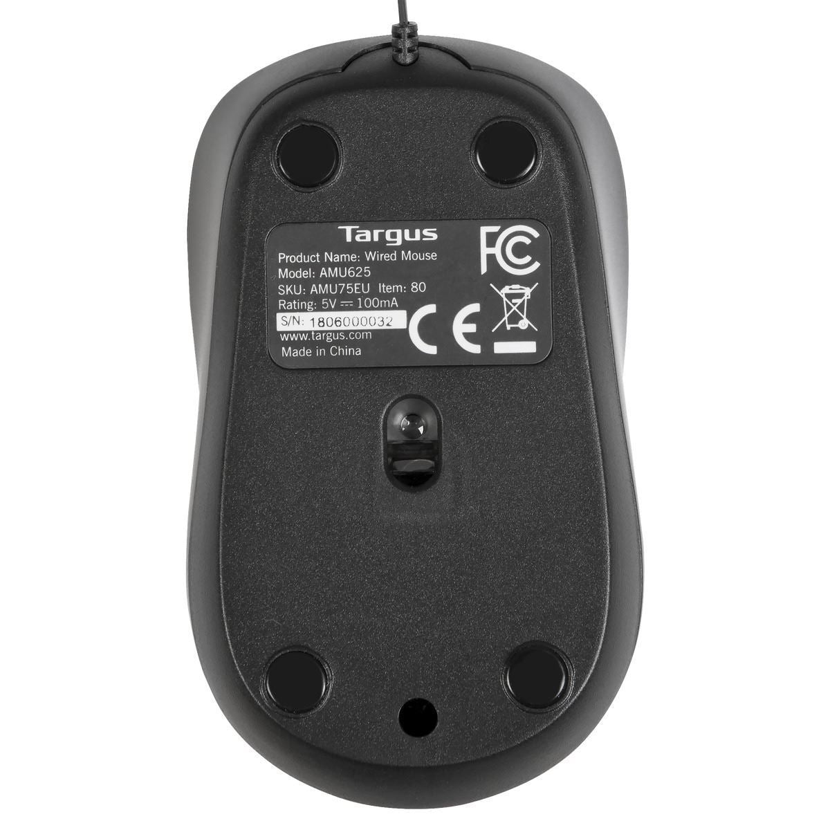 Souris voyage Targus USB rétractable - Compacte et légère