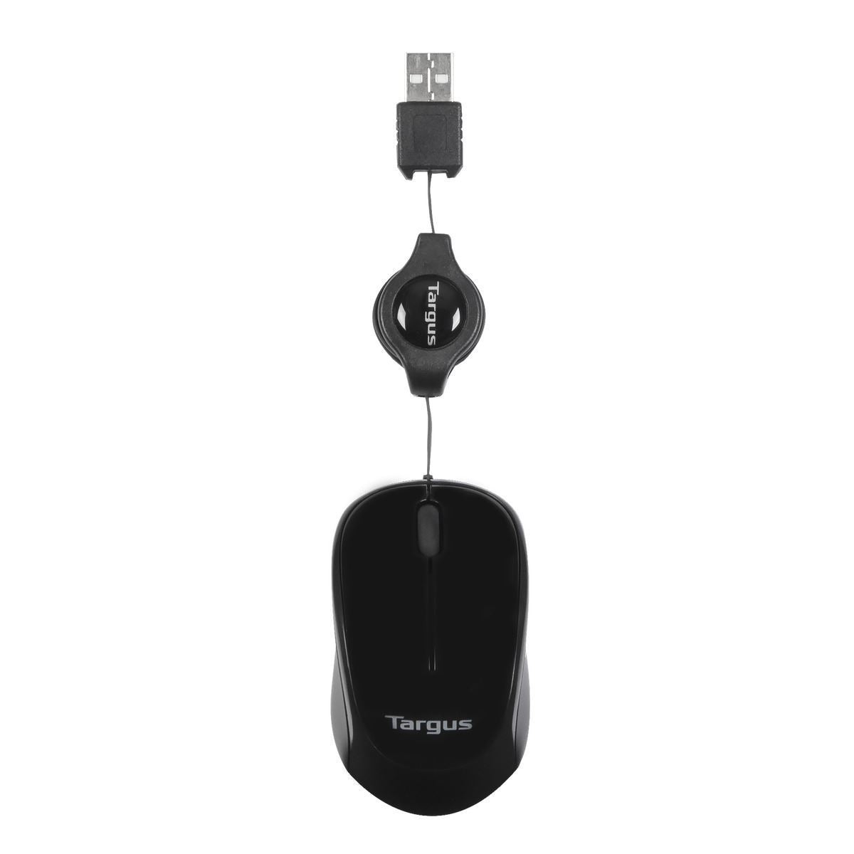 Souris voyage Targus USB rétractable - Compacte et légère