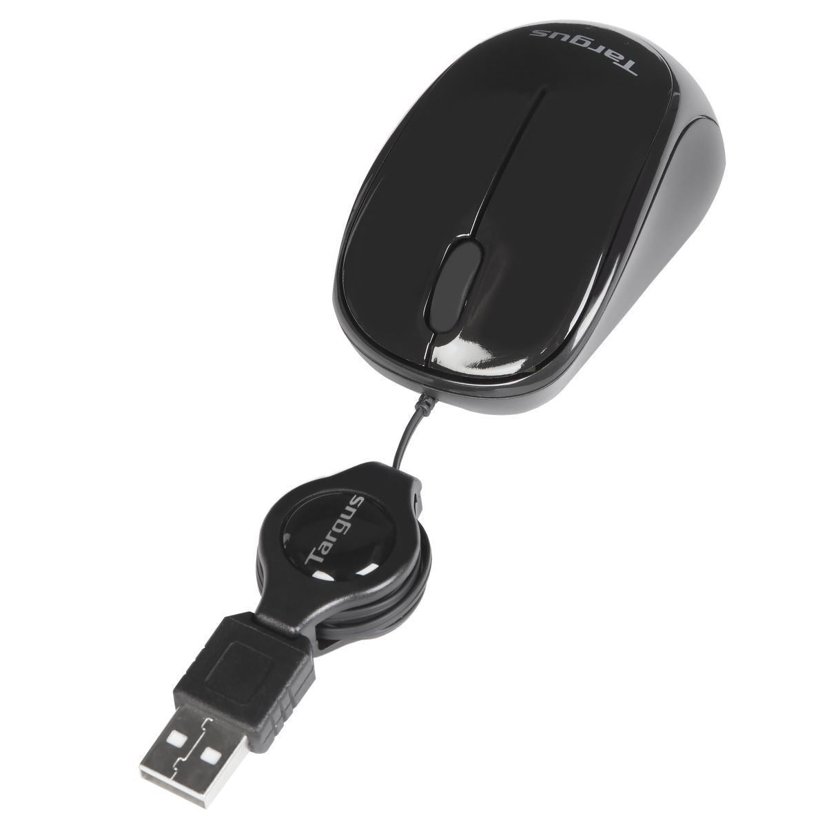 Souris voyage Targus USB rétractable - Compacte et légère