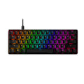 Clavier gaming HyperX 60% rétroéclairé rose AZERTY
