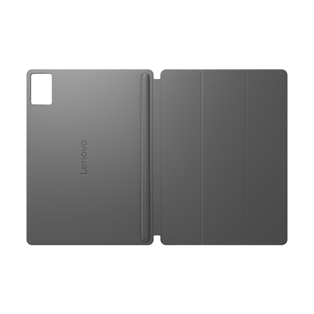 Étui rabat PU gris luna pour Lenovo Idea Tab Plus & Tab K12