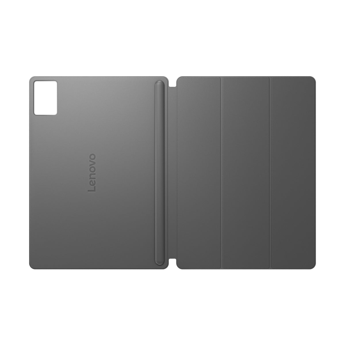 Étui rabat PU gris luna pour Lenovo Idea Tab Plus & Tab K12