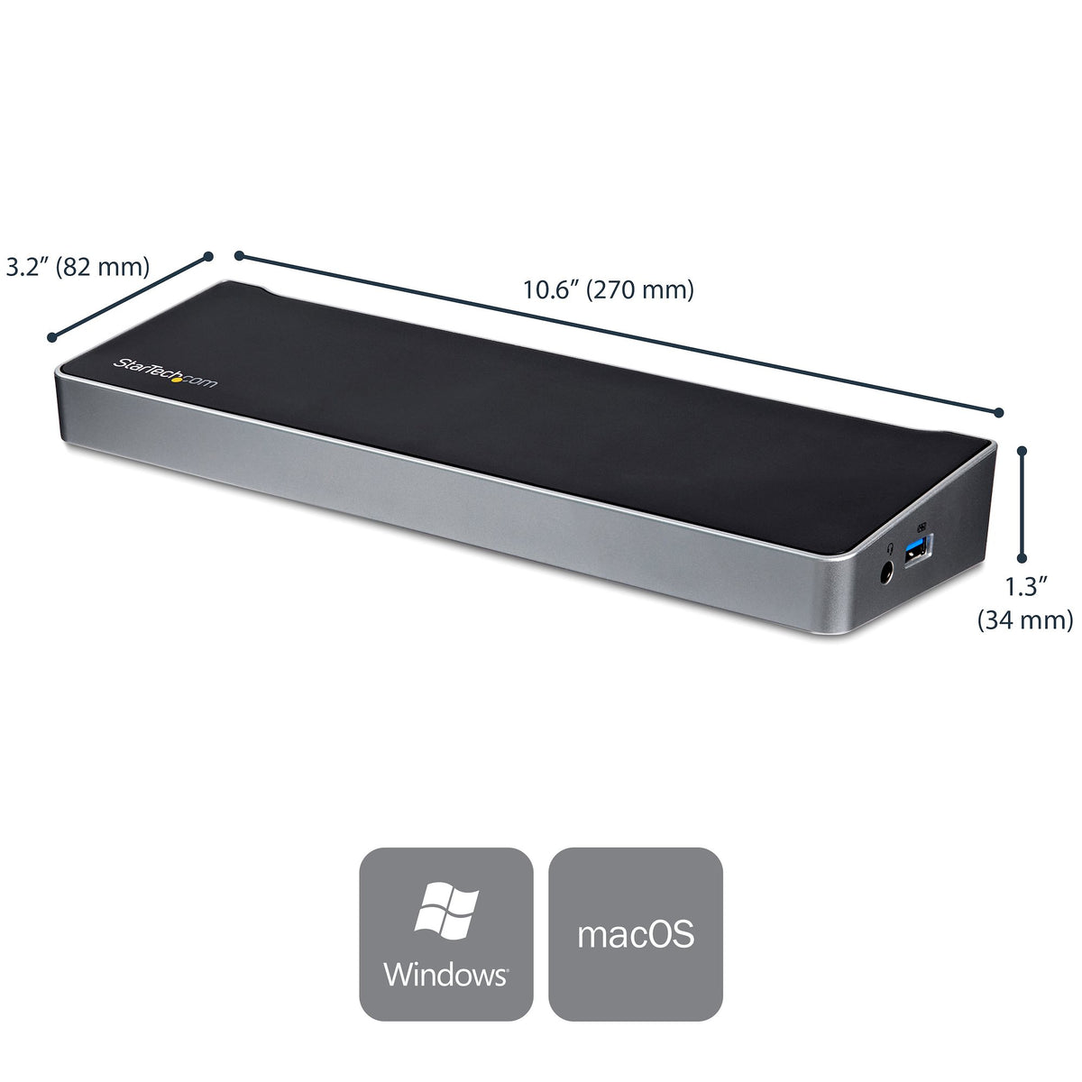 Station d'accueil USB-C 4K - HDMI/DP - 60W - STARTECH