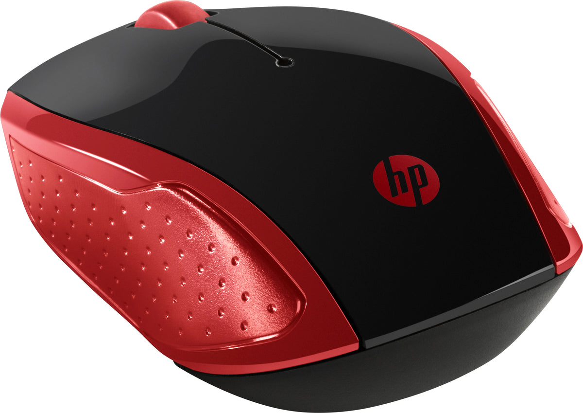 Souris HP 200 sans fil optique rouge - Droitiers & gauchers