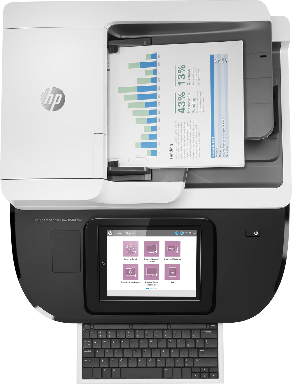 HP Digital Sender Flow 8500fn2 - Scanner pro 92 ppm | HP FR