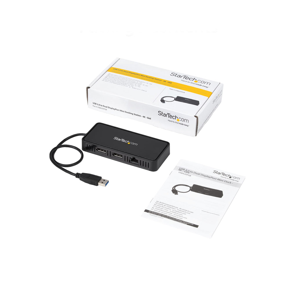 Station d'accueil STARTECH USB 3.0 2x DP 4K/5K 1GbE