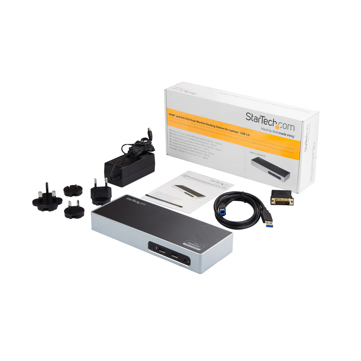 Réplicateur de ports Startech DK30ADD - 2 écrans 4K USB 3.0