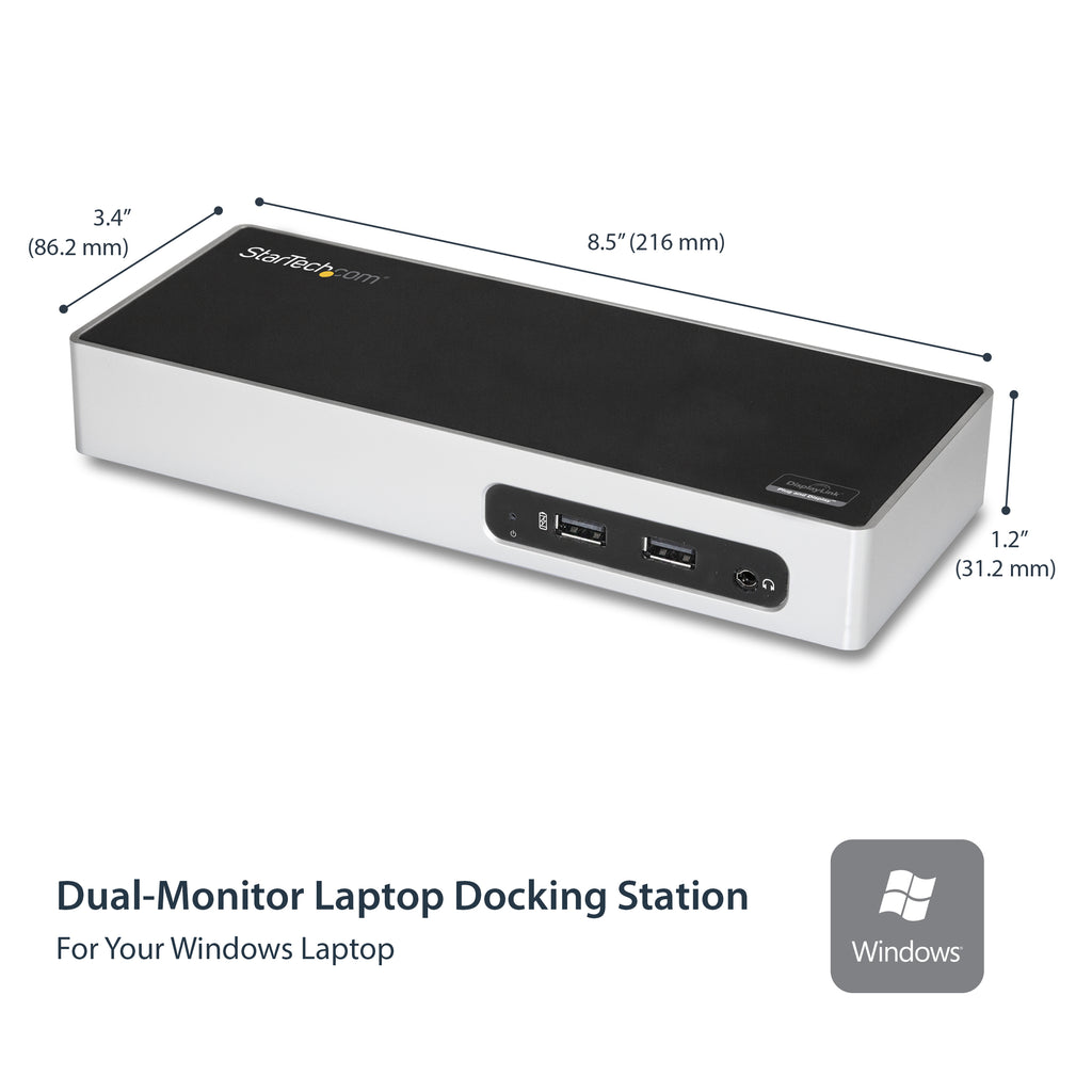 Réplicateur de ports Startech DK30ADD - 2 écrans 4K USB 3.0