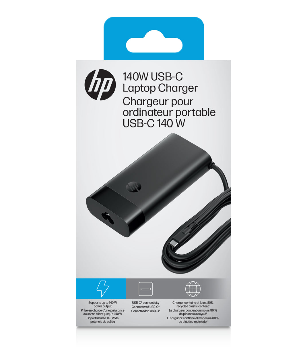 Adaptateur USB-C HP 140W - Charge rapide Europe
