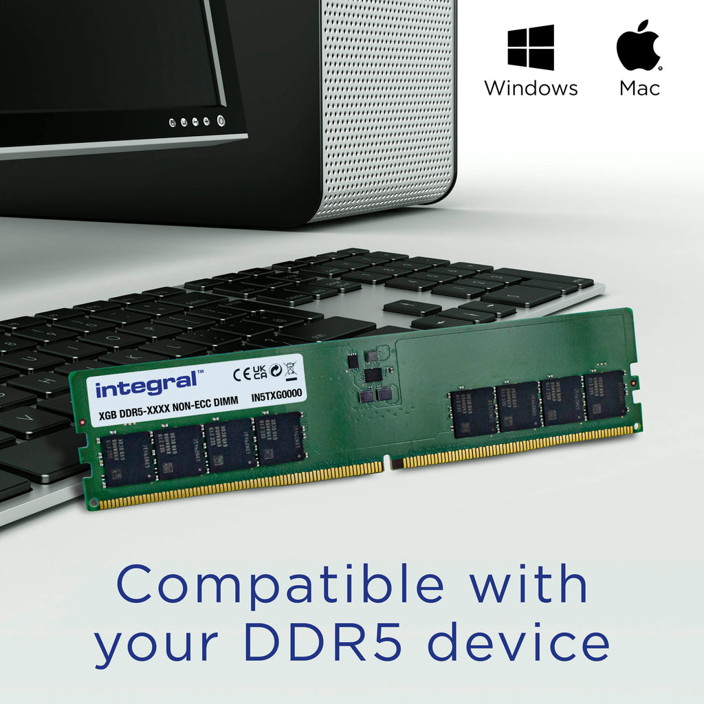 DDR5 8 Go 4800 MHz INTEGRAL - Mémoire PC