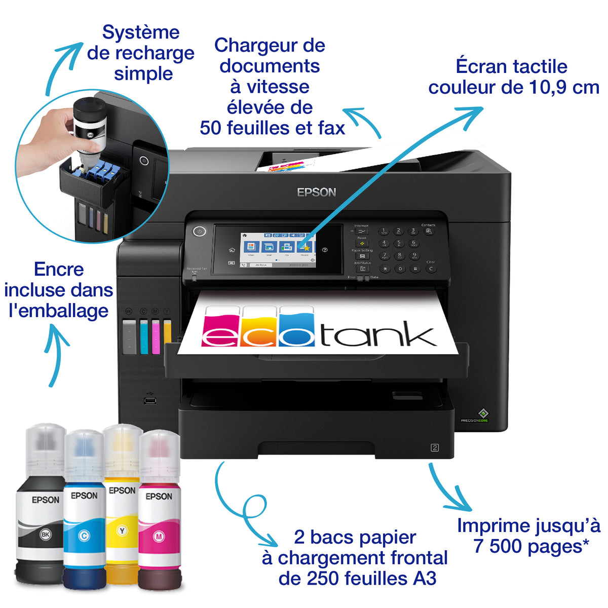 Epson EcoTank ET-16605 - Imprimante multifonctions A3 couleur