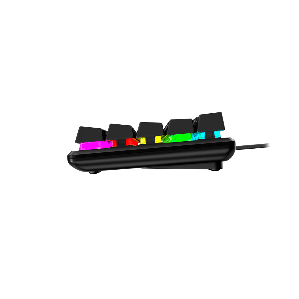 Clavier gaming HyperX 60% rétroéclairé rose AZERTY