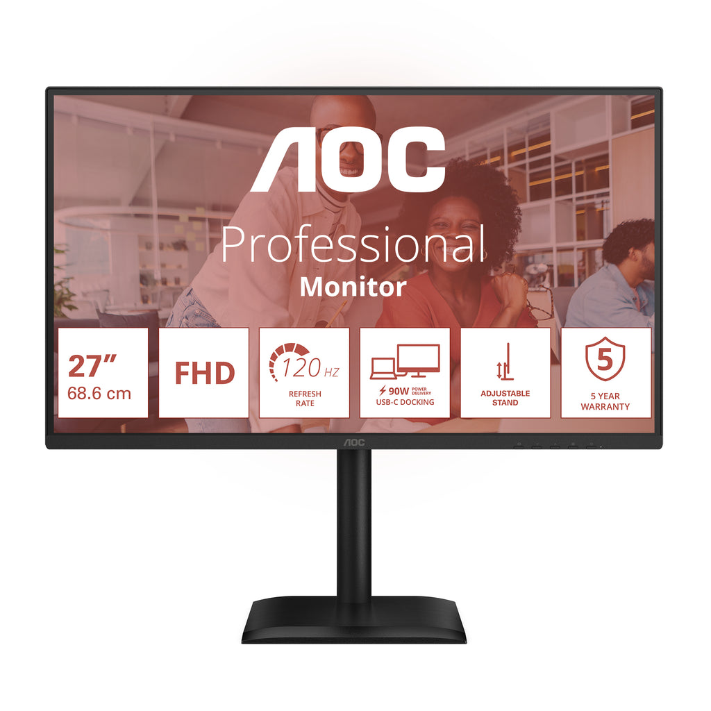 Écran LED AOC 27" Full HD 120Hz IPS Noir