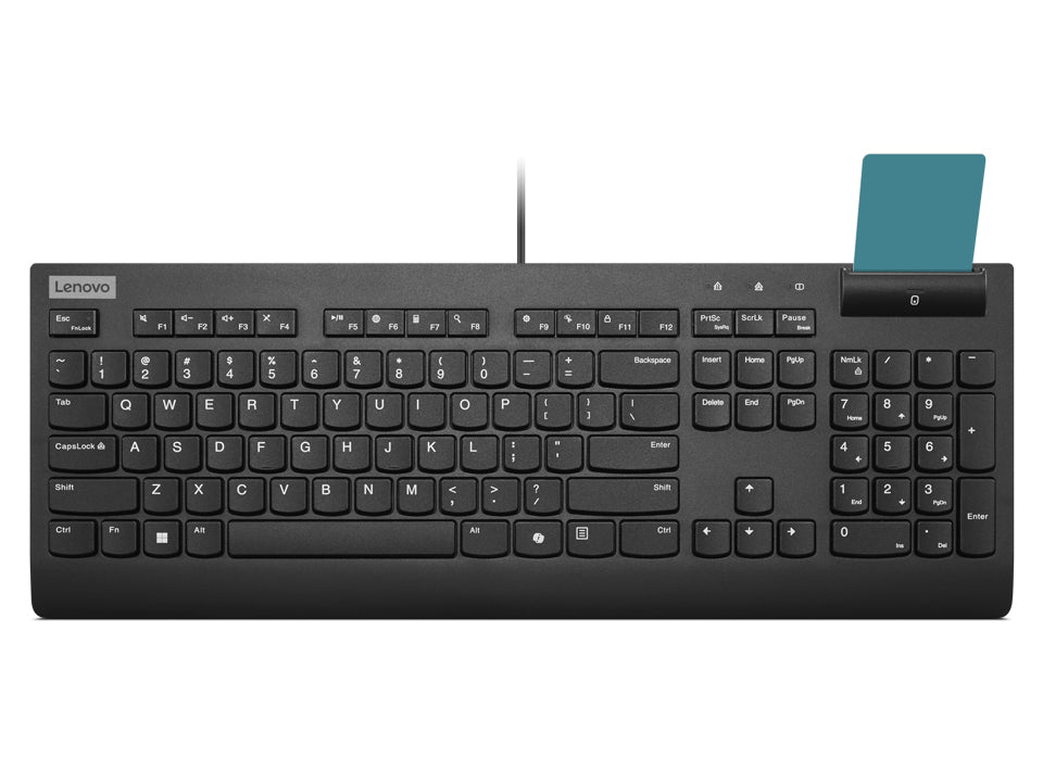 Clavier Lenovo Smartcard Wired II AZERTY USB noir
