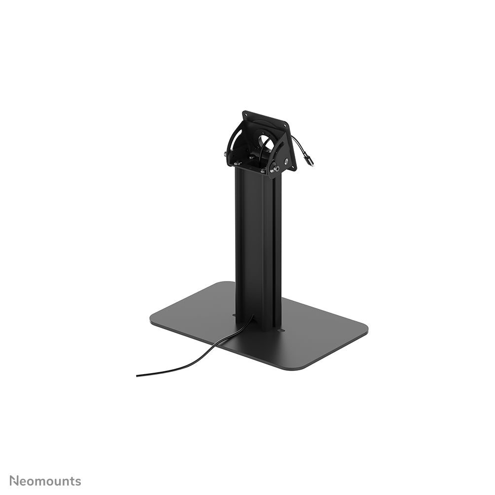 Pied tablette acier noir - Support comptoir 75x75mm | Neomounts
