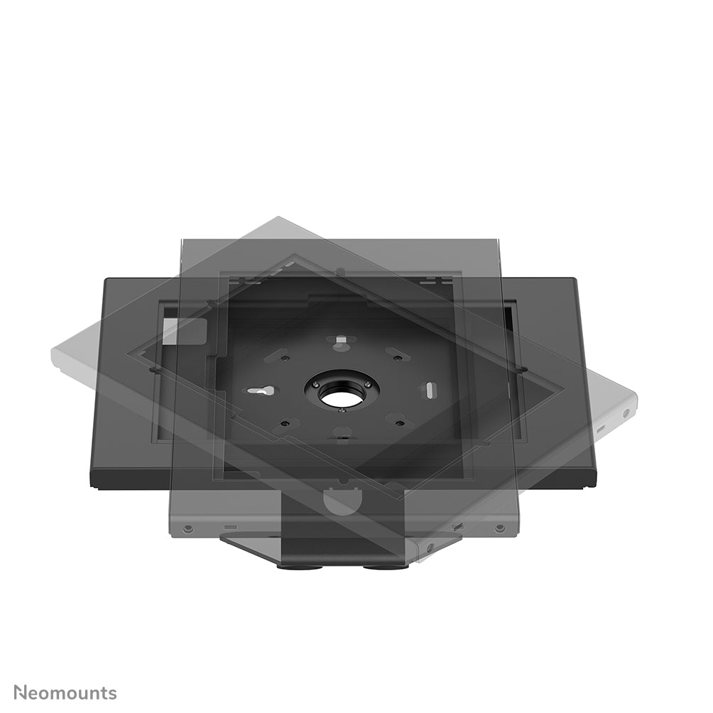 Pied tablette acier noir 75x75mm - Neomounts DS15-629BL1