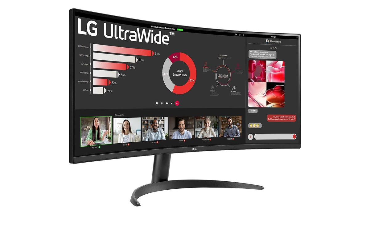 Écran incurvé LG 34" WQHD 100Hz HDR10 - 34WR50QK-B