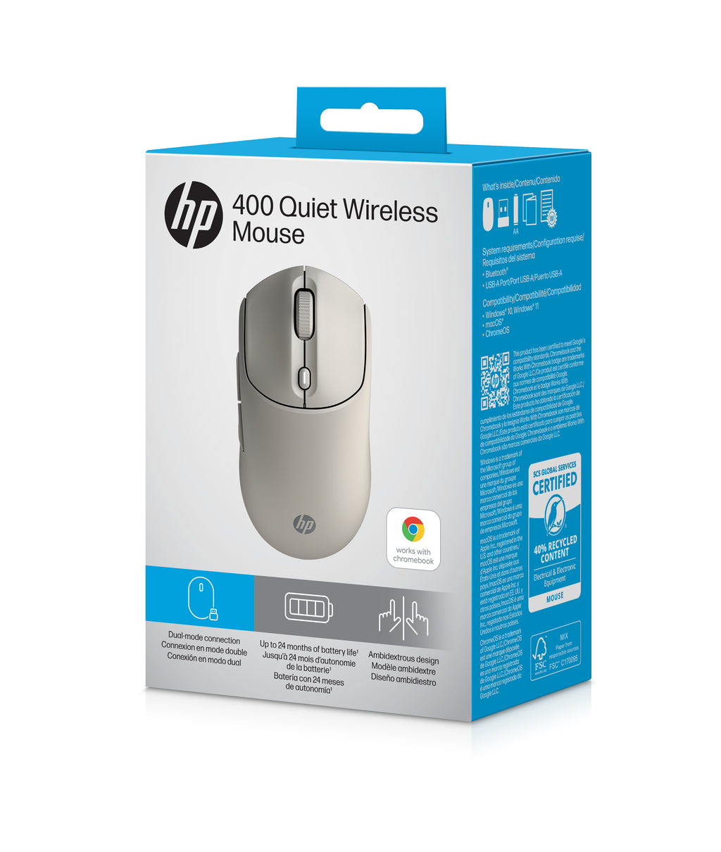 HP 410 - Souris silencieuse sans fil Bluetooth - Violet
