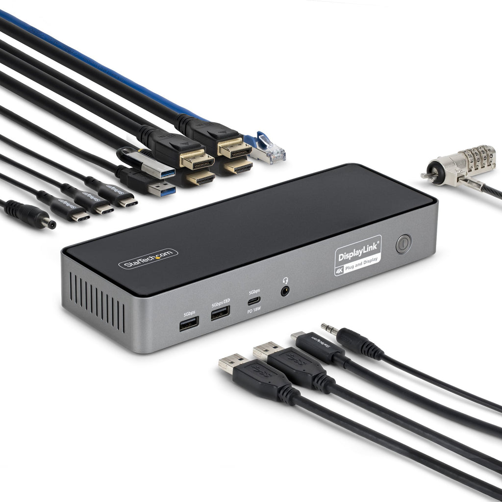 Station d'accueil USB-C 4 écrans 140W 2.5GbE TAA
