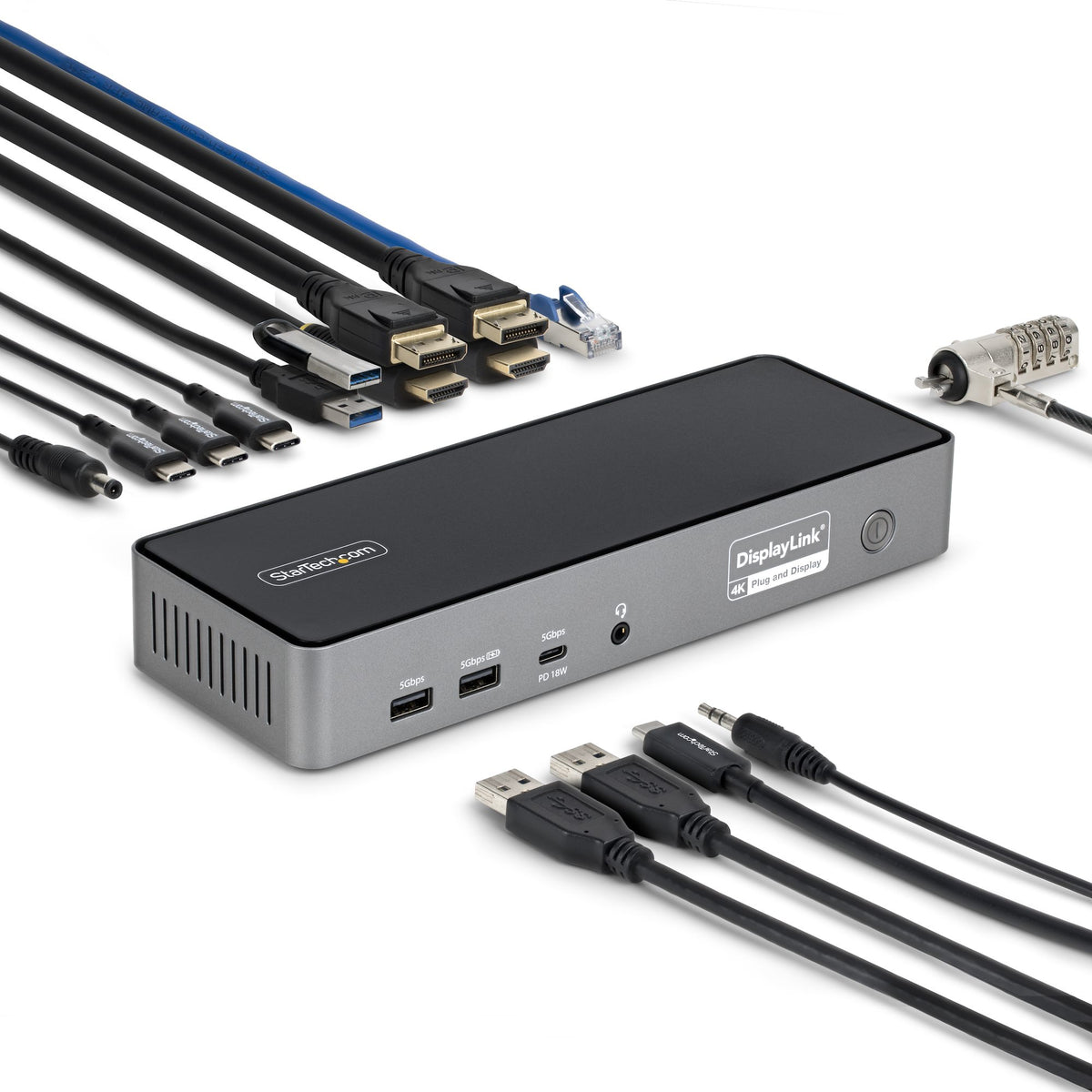Station d'accueil USB-C 4 écrans 140W 2.5GbE TAA