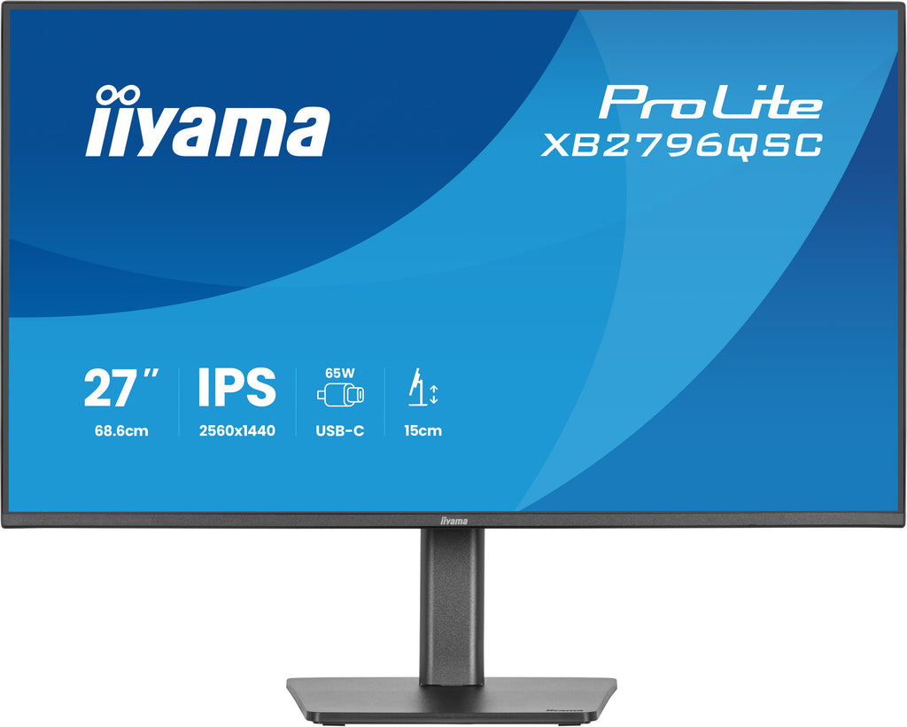 Écran LED IIYAMA 27" QHD 75Hz IPS USB-C - ProLite XB2796QSC-B1