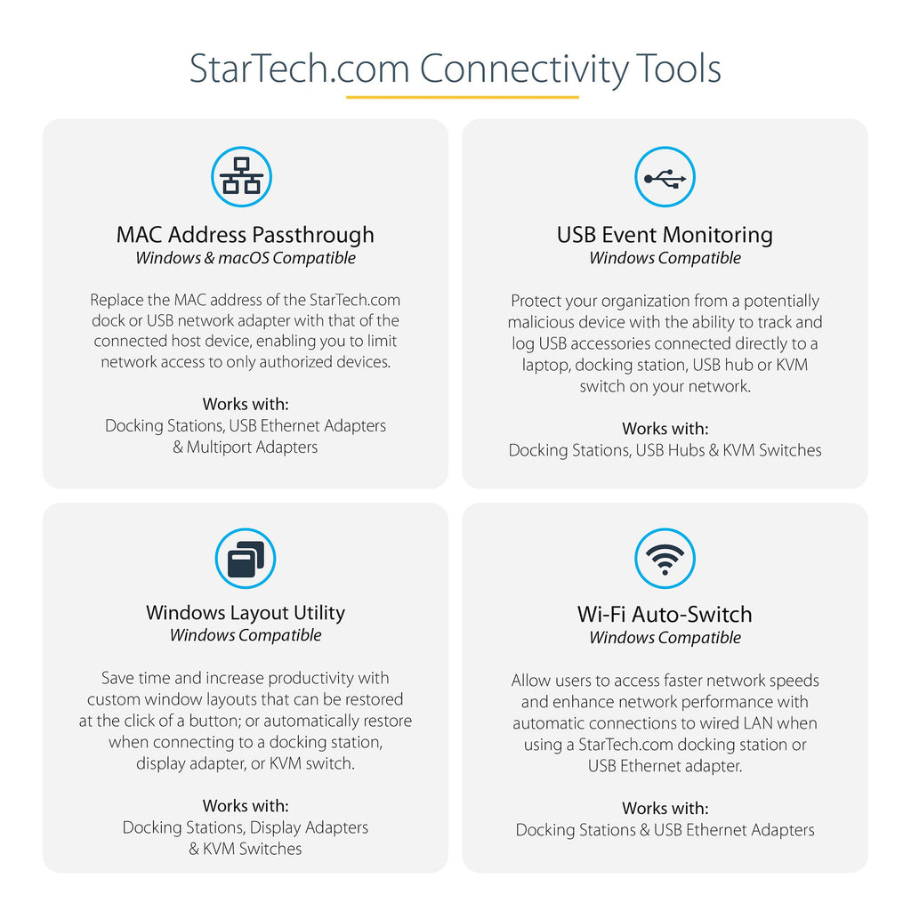 Câble USB-C vers HDMI/VGA 4K 100W - StarTech.com