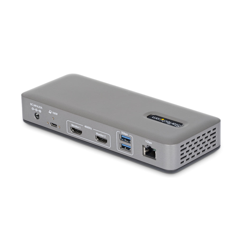 Station d'accueil USB-C 3.2 Gen 2 - 2x HDMI 4K - 1GbE - StarTech