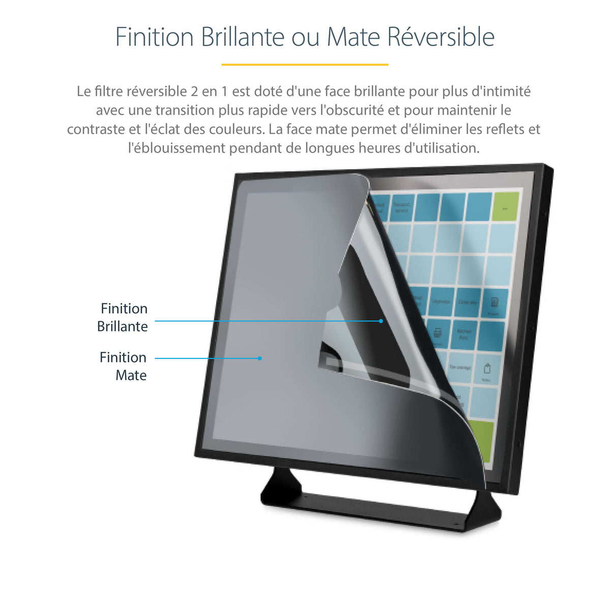 Filtre confidentialité 17" STARTECH anti-reflets | Anti-glare