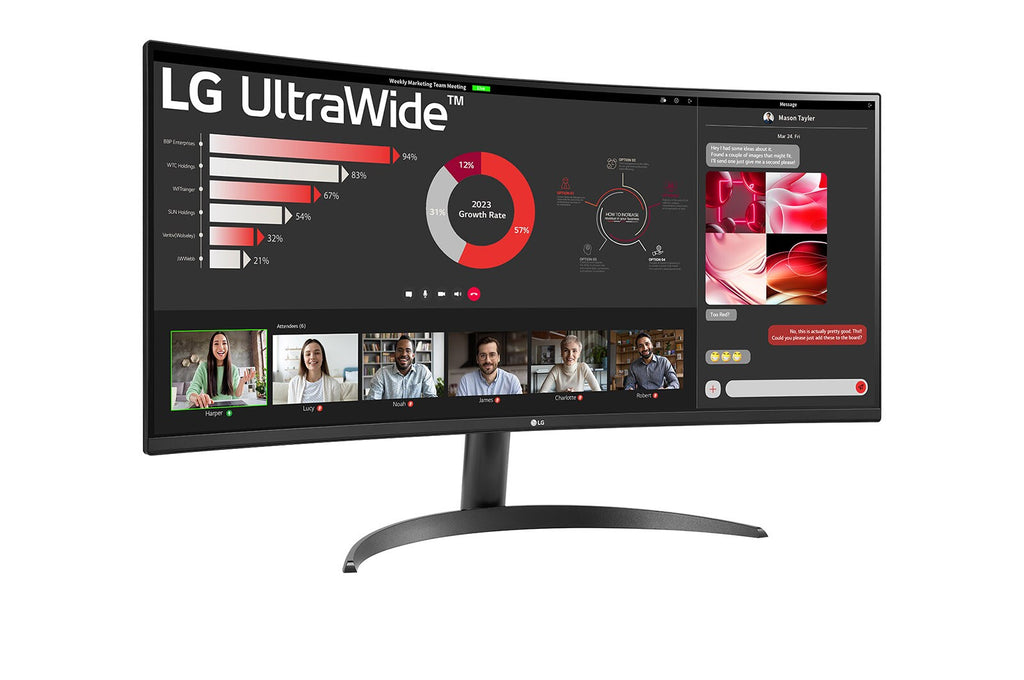 Écran incurvé LG 34" WQHD 100Hz HDR10 - 34WR50QK-B