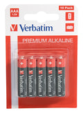 Batterie 10 x AAA LR03 Alcaline Verbatim - Caméras