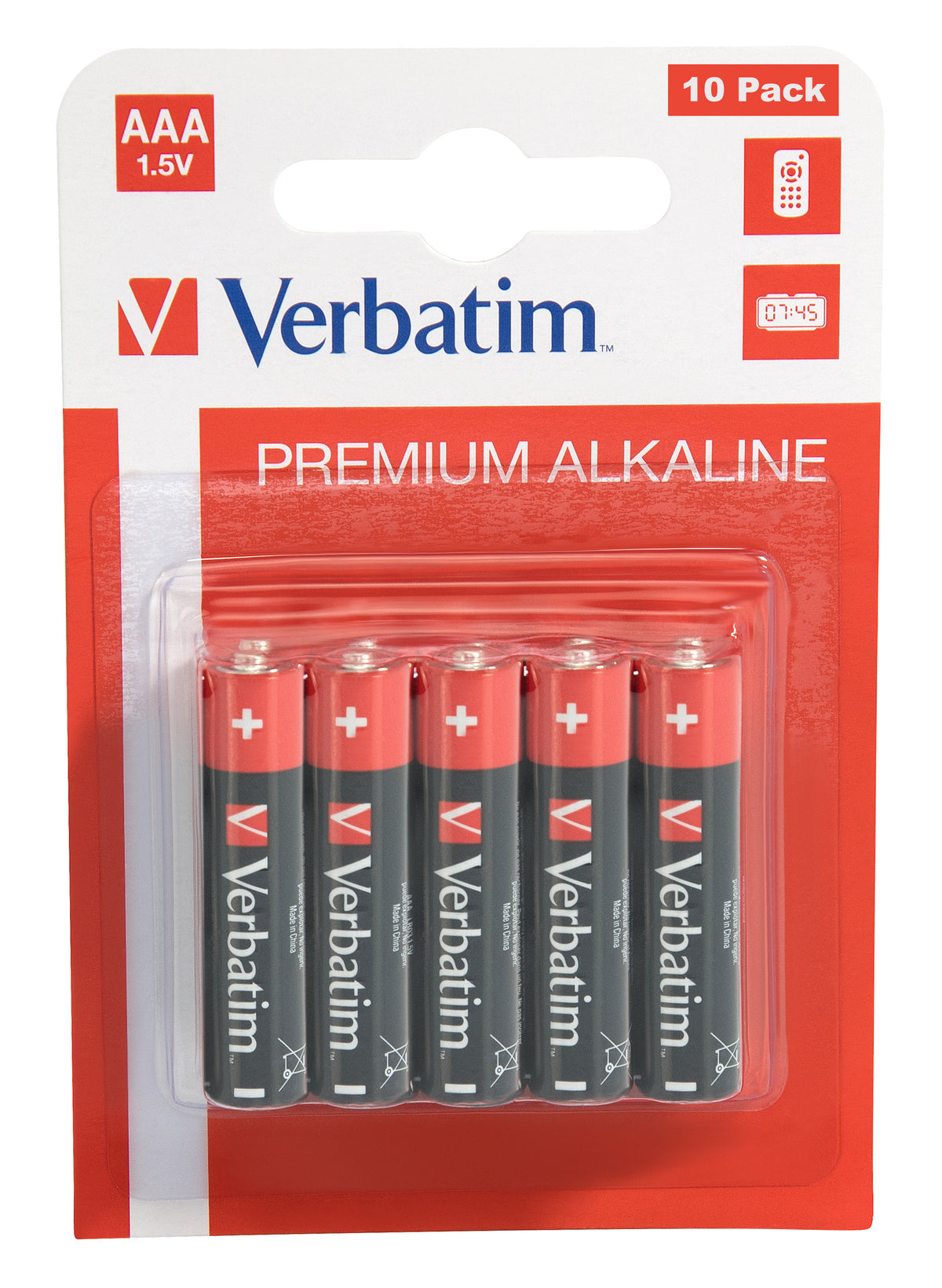Batterie 10 x AAA LR03 Alcaline Verbatim - Caméras