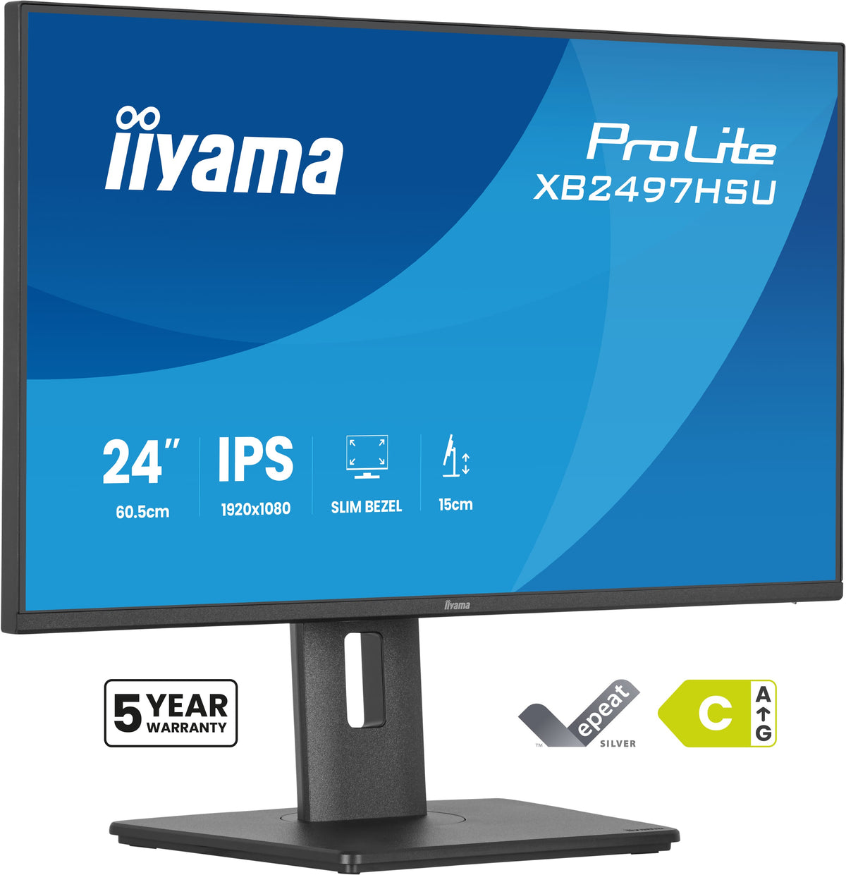 Écran LED IIYAMA 24" Full HD 120 Hz - ProLite XB2497HSU-B1