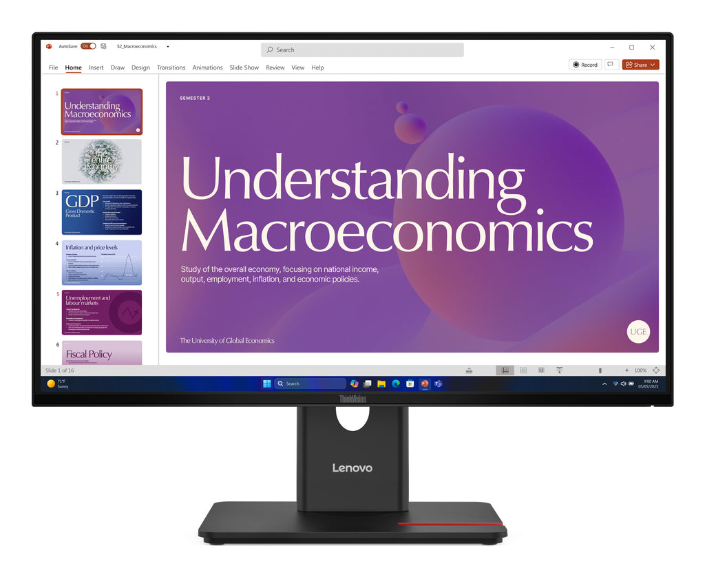 Écran Lenovo ThinkVision T24d-40 24" Full HD 120Hz IPS