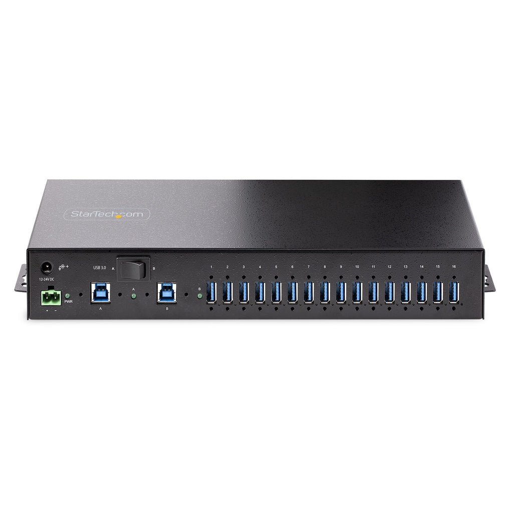 Hub USB 3.0 16 ports industriel StarTech - Montable rack/DIN