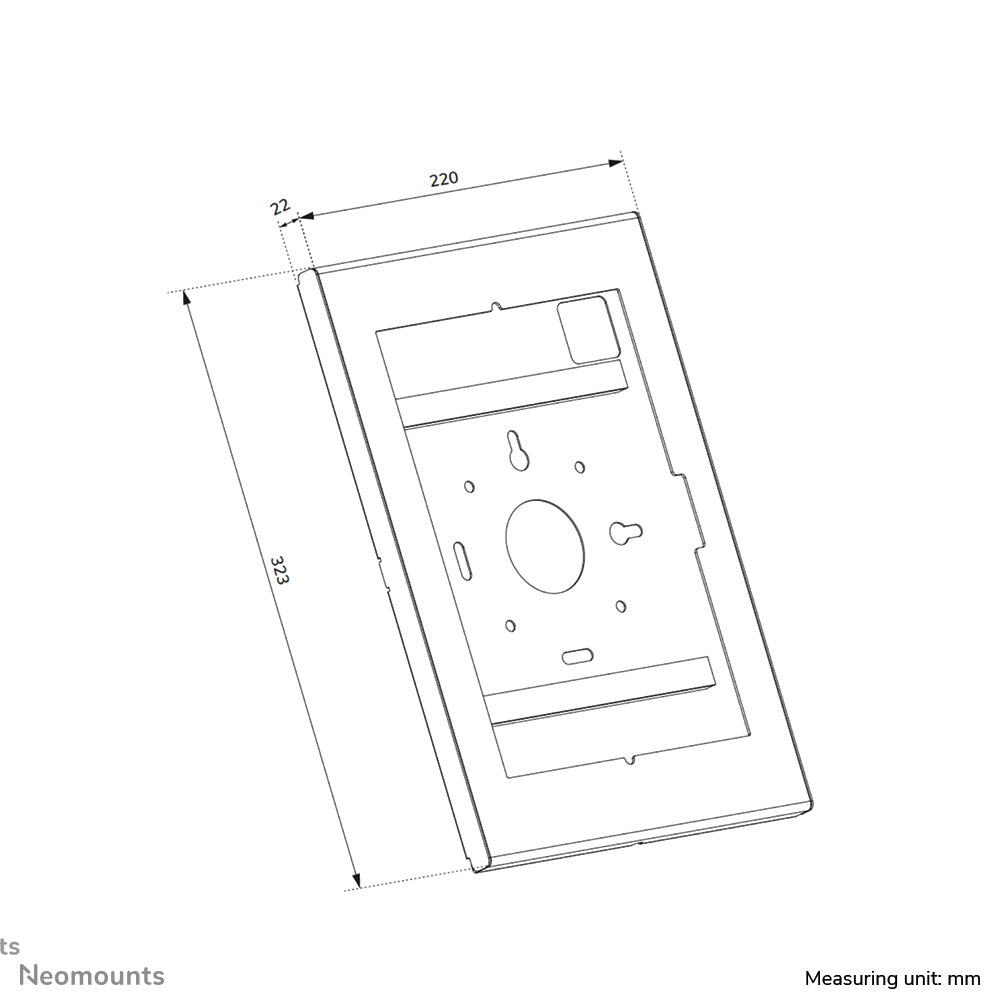 Boîtier tablette 10.9"-11" verrouillable acier noir NEOMOUNTS
