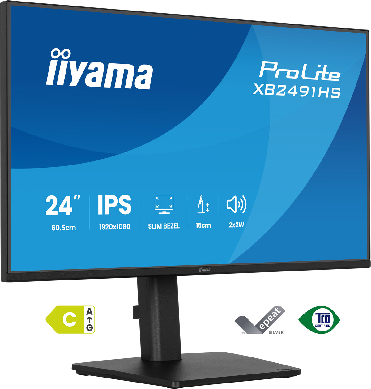 Écran LED IIYAMA 24" Full HD 120Hz - ProLite XB2491HS-B1