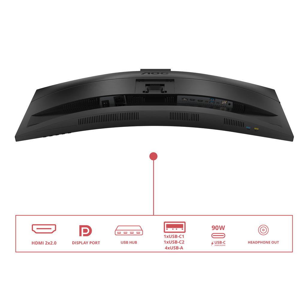Écran incurvé AOC CU34E4CW 34" UWQHD - HDR10 - 4ms