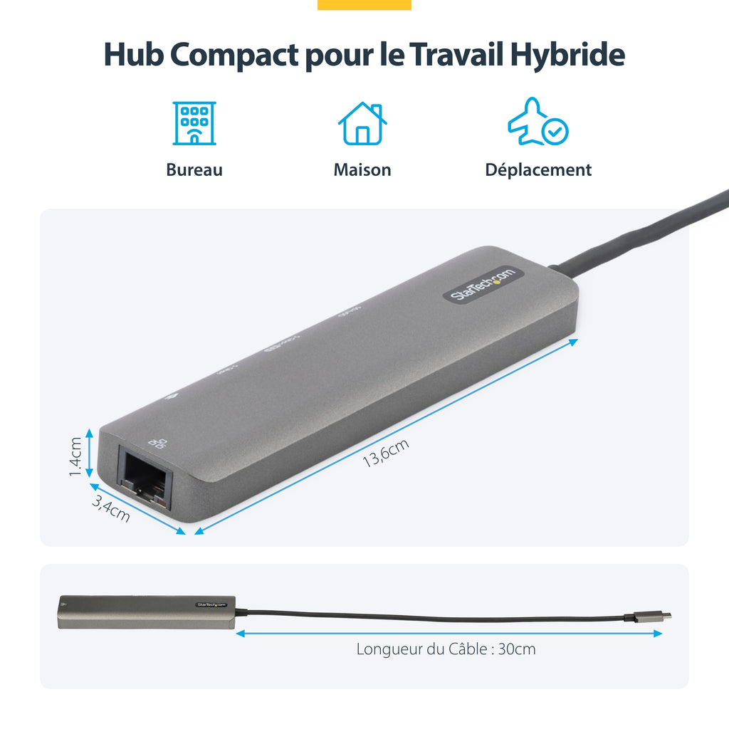 Dock USB-C 4K 60Hz 100W | Hub StarTech DKT30CHSDPD